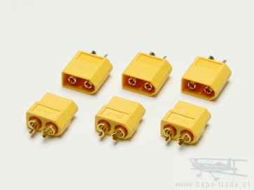 3x Goldkontaktstecker Set XT60