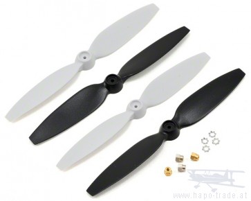 Blade 200QX: Sportpropeller (4er Set) schwarz / weiß BLH7714 Blade