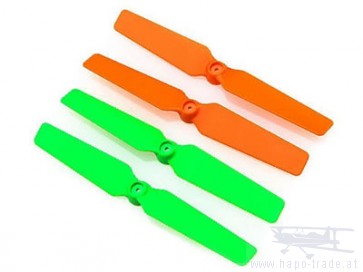 Blade 200QX: 3D-Propeller (4er Set) orange / grün BLH7715 Blade