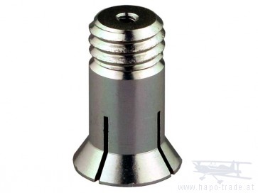 Klemmkonus / Welle 2mm für Klappspinner Ø30mm Yuki