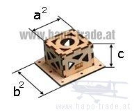 Motorträger für Brushless Motoren 56x56x80