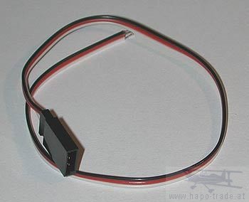 Buchsenkabel MPX 0,14mm/0,28m flach Standard Jamara
