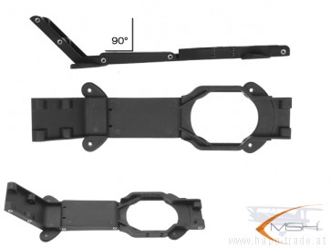 FBL Lower plate carbon 500 (90° main shaft) MSH51339# MSH