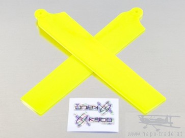 KBDD Hauptrotorblätter (für mCP X) Extreme Edition (neon gelb) KBDD5001#