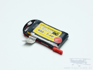 Lipo Akku LemonRC - 450mAh / 2S / 7,4V / 35C  