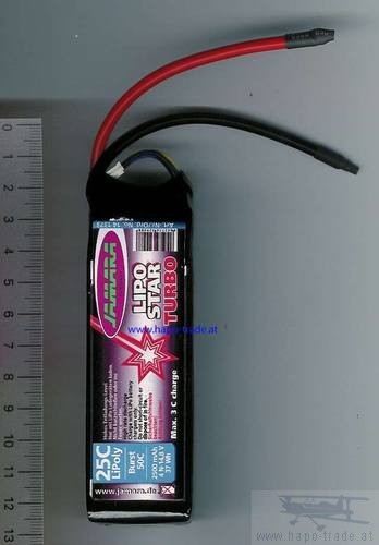 Akkupack Lipo Star Turbo - 2500mAh/ 4S / 14,8V / 25C  Jamara