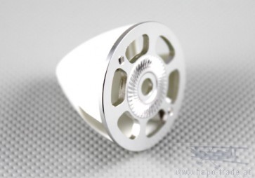 Nylon / Alu Spinner weiß (2-Blatt) 70 mm