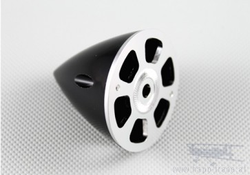 Nylon / Alu Spinner schwarz (2-Blatt) 45 mm