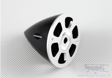 Nylon / Alu Spinner schwarz (2-Blatt) 57 mm