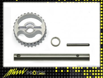 Protos 450 - Heckriemenrad / Heckrotorwelle Metall - Set MSH41104# MSH