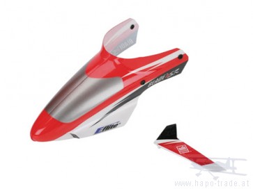 Blade mSR Kabinenhaube rot mit Leitwerk - EFLH3019  Eflite
