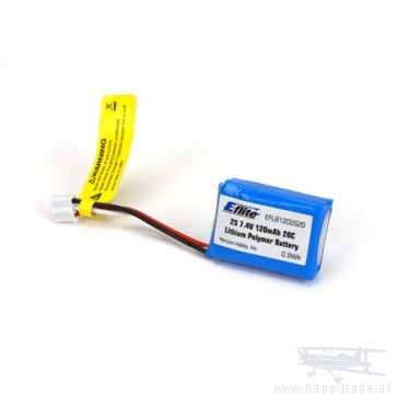 Lipo Akku Eflite - 120 mAh / 2S / 7,4V / 20C eflb1202S20