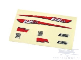 Blade mCX Dekorbogen rot - EFLH2229  Eflite