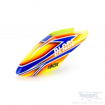 Blade 130X: GFK Haube Orange / Blau Blade