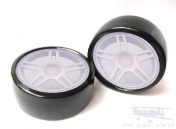 Drift Räder 1:10 Weiß 63mm x 26mm 2x Monstertronic