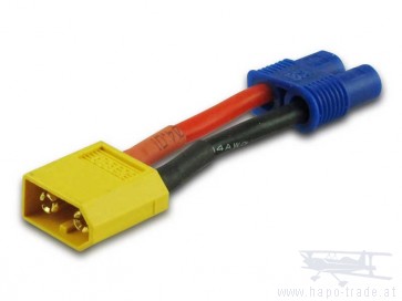 Adapter TGY XT60 Stecker / E-flite EC3 Buchse Yuki