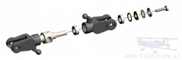Heckrotornabe mit Drucklagern-Komplett-Set  04069 Mikado