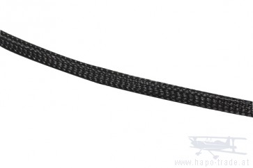 Geflechtschlauch GS-4 schwarz 1m Jamara