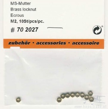 Messingmutter M2,5  702028