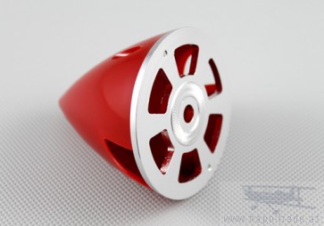 Nylon / Alu Spinner rot (2-Blatt) 38 mm