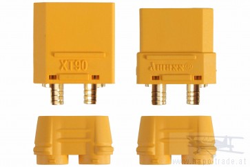 Goldkontaktstecker Set XT90 (zwei Paar)