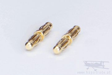 4mm Doppelstecker zum Verbinden von 4mm Buchsen
