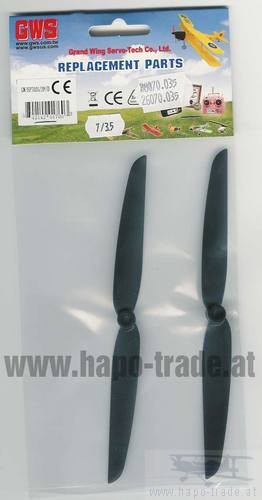 2x Slow Fly Luftschraube 7x3,5 Zoll - schmal (GWS)
