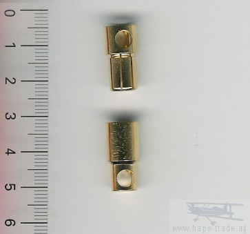 Ein Paar Goldkontaktstecker 8mm EMax