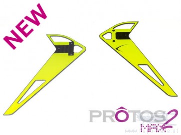 Protos Max V2 - Vertical fin sticker - Neon Yellow MSH71183# MSH