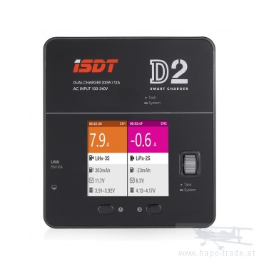 Ladegerät iSDT DUO SMART CHARGER D2 / 200W 12A