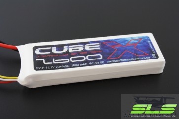 Lipo Akku SLS X-CUBE 2600mAh 3S1P 11,1V 20C/40C (SLSCUX26003120)