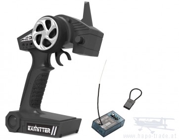 Pistolen-Fernsteuerung Exmitter EX2 2.4G - Modellbau Fernsteuerung mit Empfänger