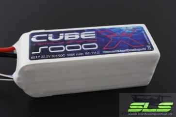 Lipo Akku SLS X-CUBE 5000mAh 6S1P 22,2V 30C/60C (SLSCUX50006130)