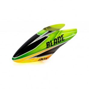 Blade 130X: GFK Haube Grün /Orange Blade