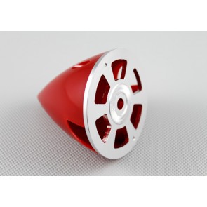 Nylon / Alu Spinner rot (2-Blatt) 70 mm